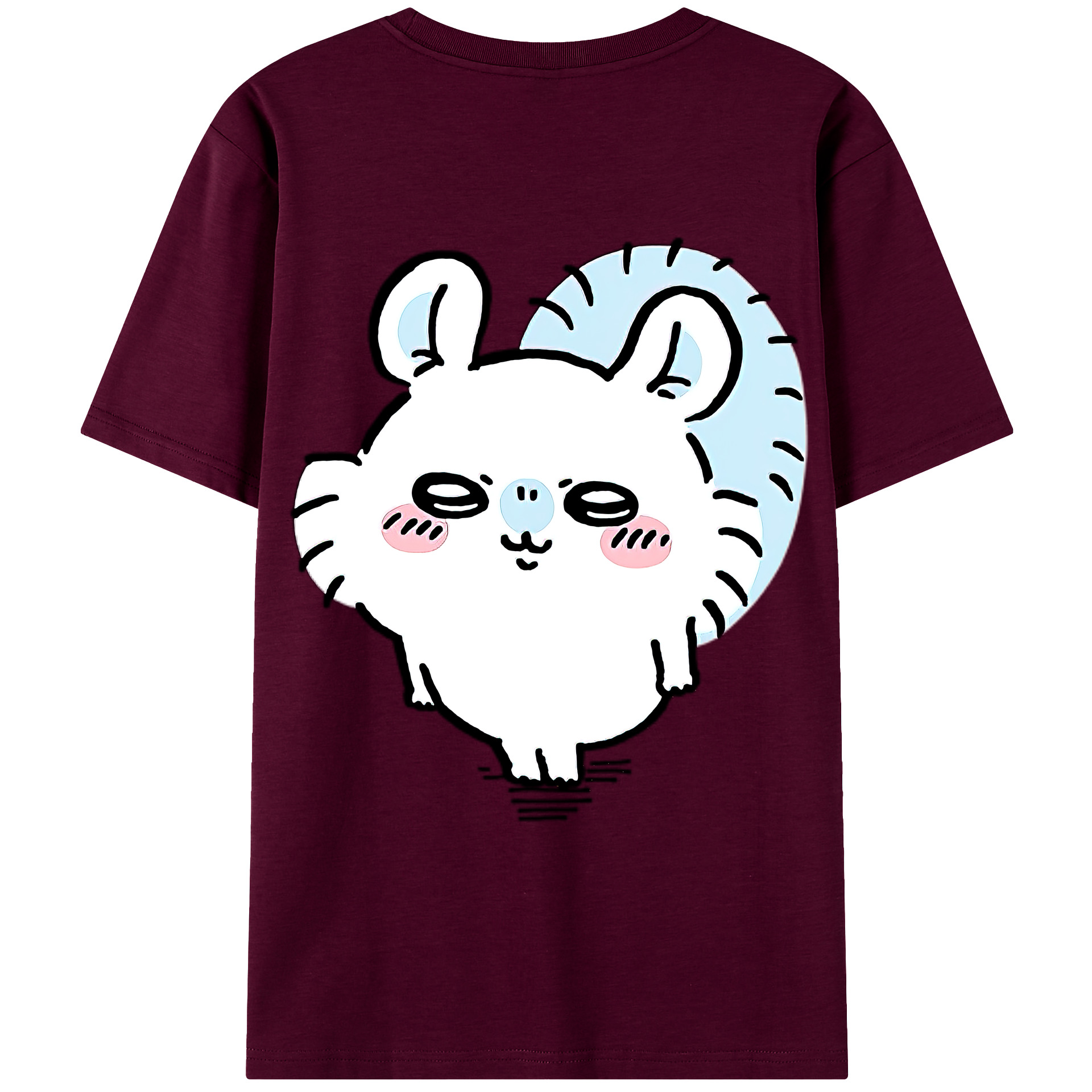 （画像用） ちいかわ モモンガ Chii-kawa Momonga レディース半袖Tシャツ(バックプリント)